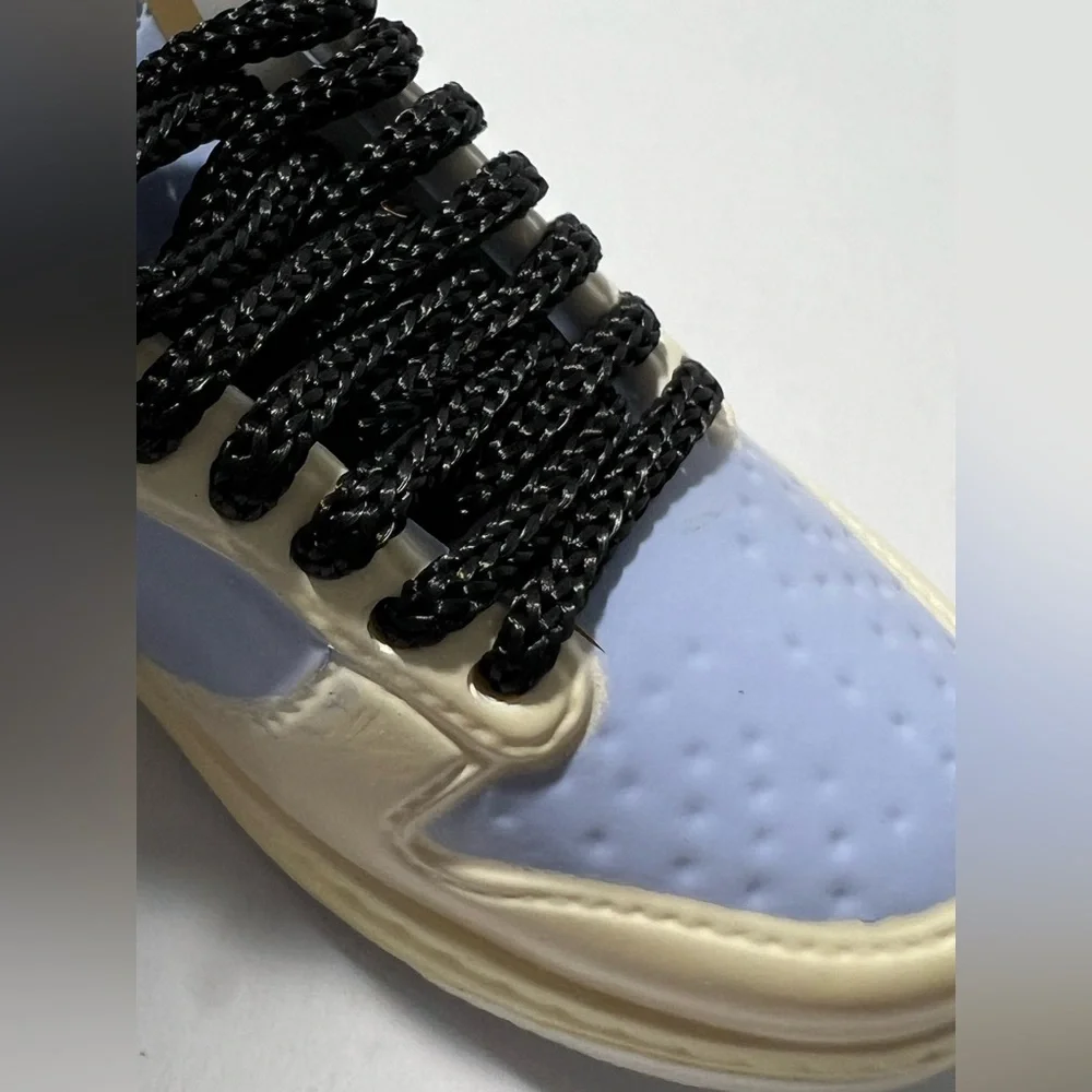 3D‎ Mini Sneaker Keychain dunk low blue cream charm trinket